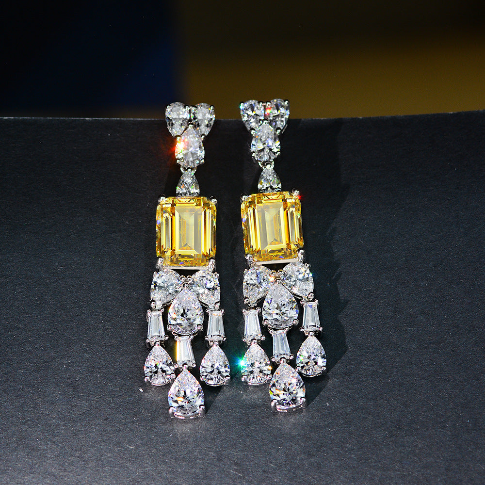 Vintage Geometric Diamond Women's Earrings - Krystle Treasures