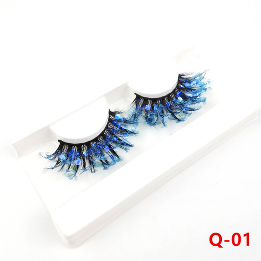 Colorful Luminous 3D False Eyelashes - Krystle Treasures