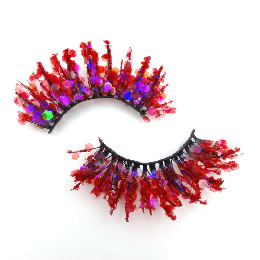 Colorful Luminous 3D False Eyelashes - Krystle Treasures