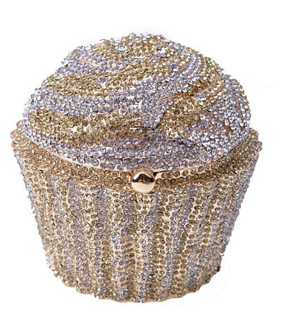 Small Cake Ice Cream Full Diamond Bag Metal Diamond Banquet Female - Krystle Treasures