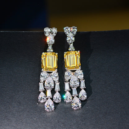 Vintage Geometric Diamond Women's Earrings - Krystle Treasures