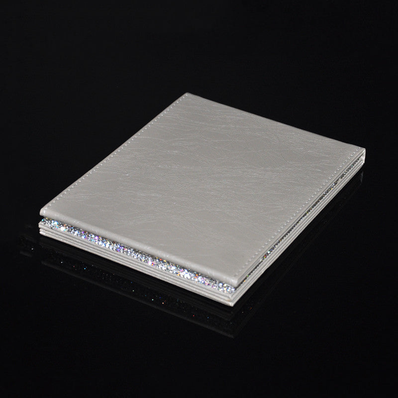 Diamond-Encrusted Makeup Folding Mirror - Krystle Treasures